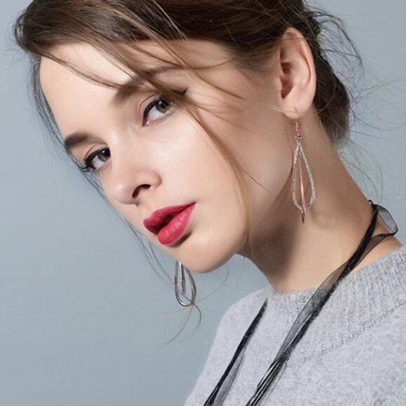 Drop of Love" Dangle Earrings - Picture 5 of 5